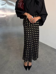 Never Fully Dressed Black Dorris Skirt with Fleck - Image 3 of 4