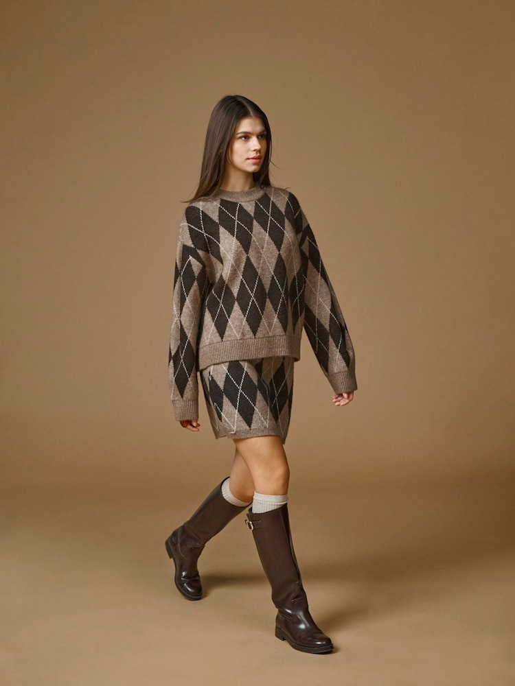 JDY Argyle Knit Jumper - Bilde 2 av 5