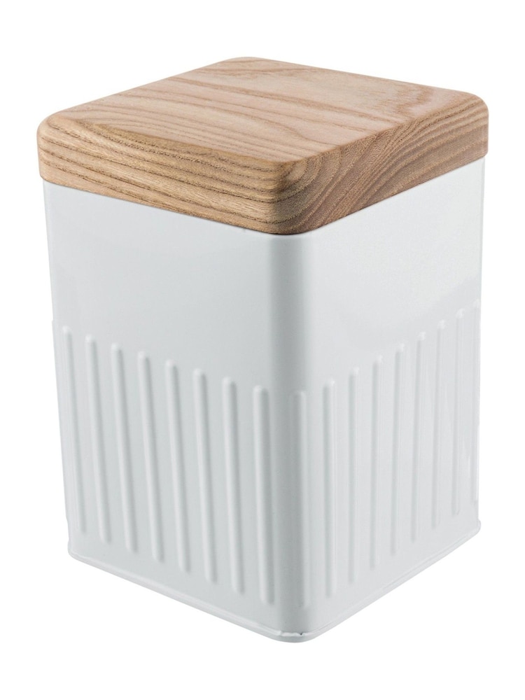 Bakehouse White Medium Round Storage Canister - Image 1 of 3