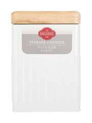Bakehouse White Medium Round Storage Canister - Image 2 of 3