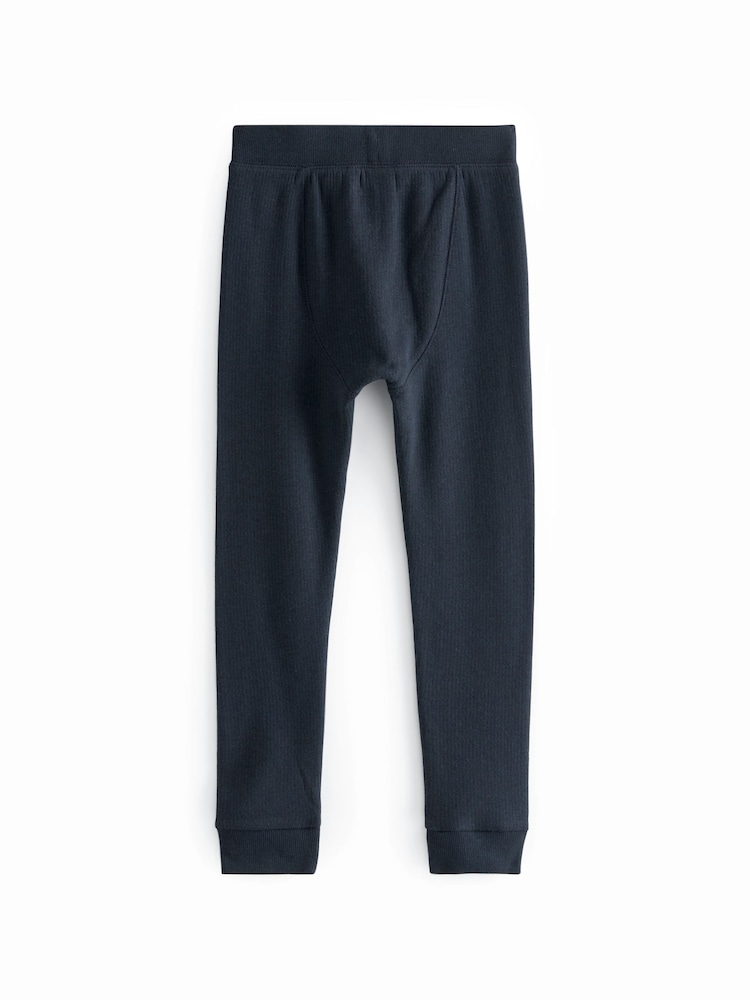 Blue/Navy Thermal Leggings 2 Pack (2-16yrs) - Image 3 of 5