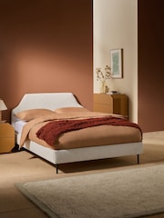 MADE.COM White Montie Bed in Boucle - Image 1 of 5