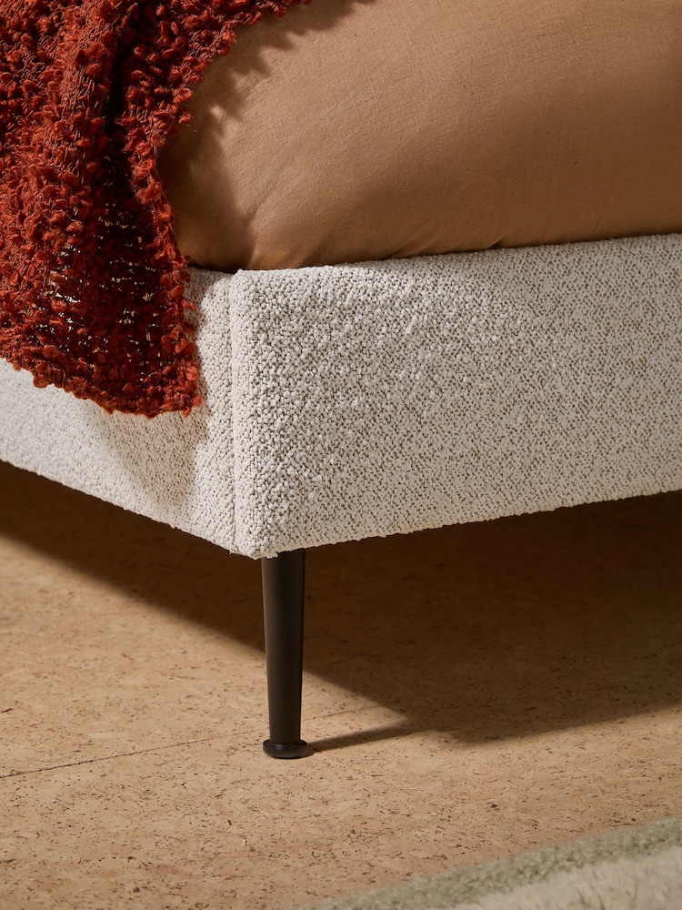MADE.COM White Montie Bed in Boucle - Image 2 of 5