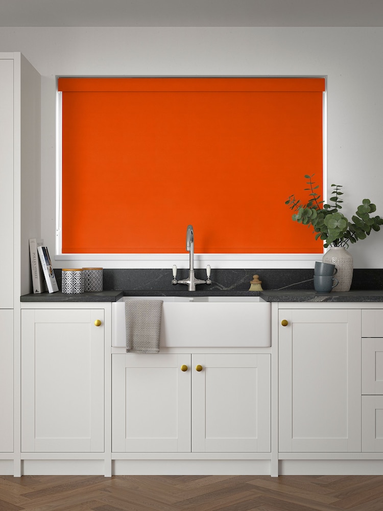 Orange/Red Glow Made to Measure Blackout Roller Blind - Image 2 of 6
