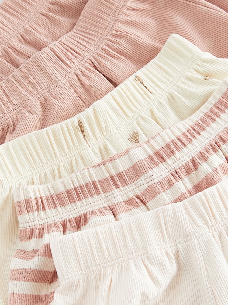 Pink Ditsy Rib Shorts 5 Pack (3mths-7yrs) - Image 3 of 3 Pink Ditsy Rib Shorts 5 Pack (3mths-7yrs) - Image 3 of 3