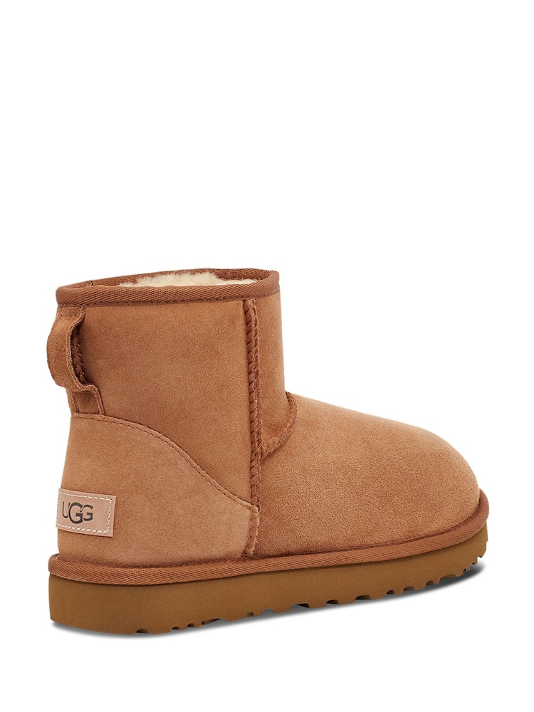 Ankle Boots Ugg Classic Mini Quilted Satin Boot Buy UGG Chestnut