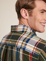 Joules Madras Green Long Sleeve Cotton Check Shirt - Image 5 of 7