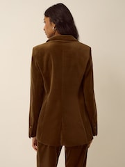 Monsoon Green Velvet Blazer - Image 3 of 4