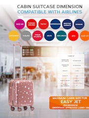 Flight Knight 45x36x20cm EasyJet Underseat Anti-Crack Cabin Carry On Hand Luggage Suitcase - Image 5 of 7