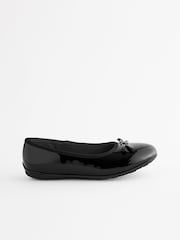 Schwarzes Lackleder - Ballerinas aus Leder für die Schule - Image 3 of 8