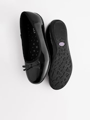 Schwarzes Lackleder - Ballerinas aus Leder für die Schule - Image 5 of 8