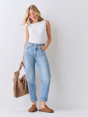 Levi's® Blue 501® Crop Med Jeans - Image 1 of 7