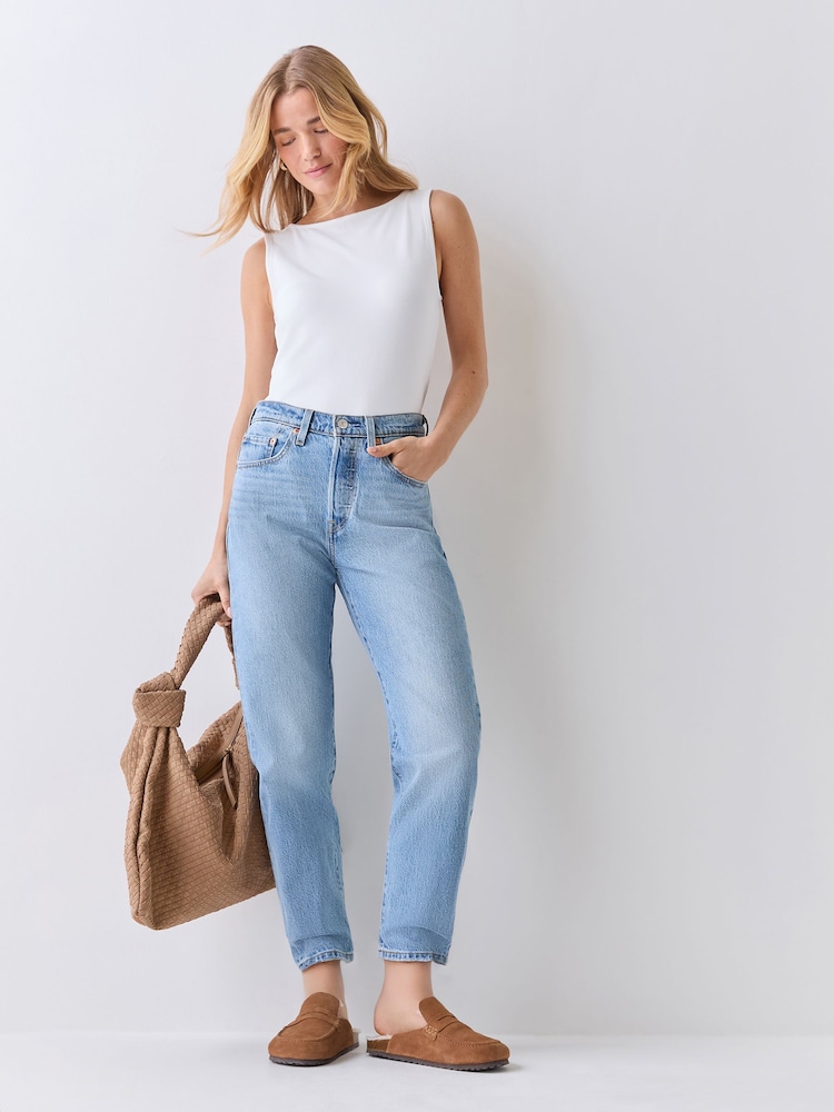 Levi's® Blue 501® Crop Med Jeans - Image 1 of 7 Levi's® Blue 501® Crop Med Jeans - Image 1 of 7