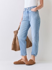 Levi's® Blue 501® Crop Med Jeans - Image 4 of 7