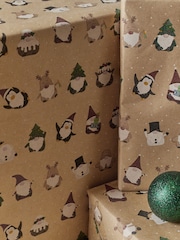 Gonks Craft Extra Wide, 10m Christmas Wrapping Paper - Image 2 of 4