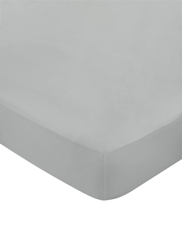 Bedeck of Belfast Grey Bob 600 Thread Count Egyptian Fitted Sheet - Image 2 of 2 Bedeck of Belfast Grey Bob 600 Thread Count Egyptian Fitted Sheet - Image 2 of 2