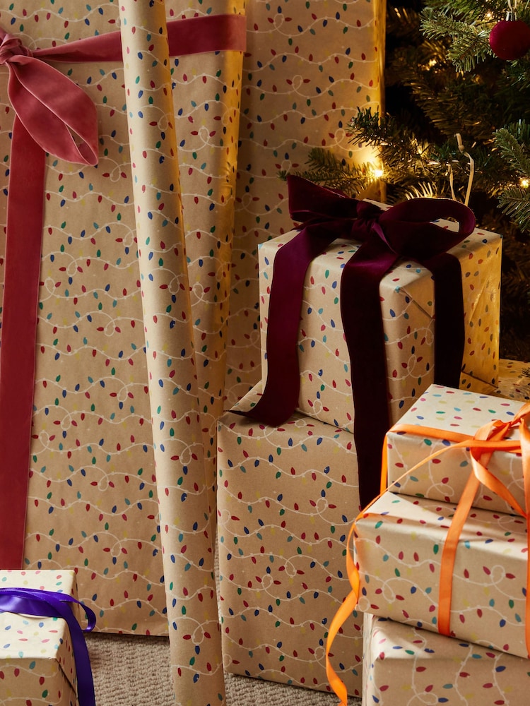Bright Lights Craft Extra Wide, 10m Christmas Wrapping Paper - Image 1 of 1 Bright Lights Craft Extra Wide, 10m Christmas Wrapping Paper - Image 1 of 1