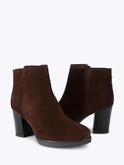 KG Kurt Geiger Brown Sage Suede Ankle Boots - Image 3 of 4