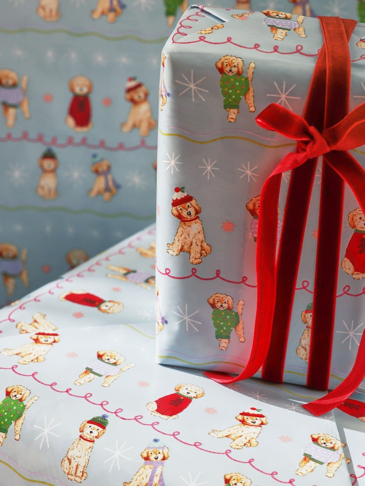 Charlie Dog Extra Wide, 10m Christmas Wrapping Paper - Image 2 of 4