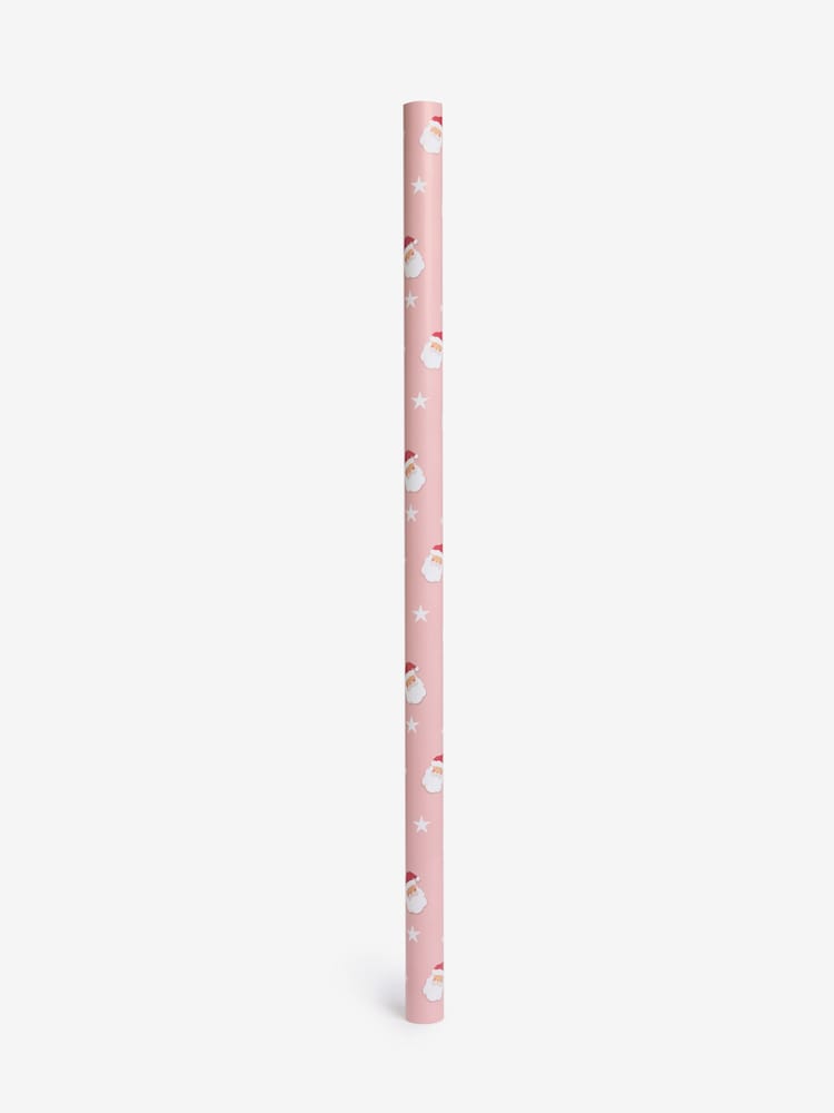 Pink Santa Extra Wide, 10m Christmas Wrapping Paper - Image 4 of 4