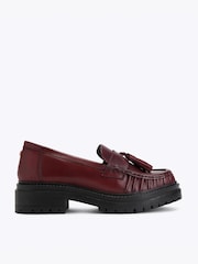 Rød - KG Kurt Geiger Tasha skinnsko med kvaster Loafers - Bilde 1 av 4