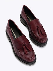 Rød - KG Kurt Geiger Tasha skinnsko med kvaster Loafers - Bilde 2 av 4