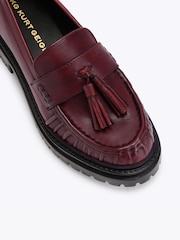 Rød - KG Kurt Geiger Tasha skinnsko med kvaster Loafers - Bilde 3 av 4