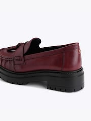 Rød - KG Kurt Geiger Tasha skinnsko med kvaster Loafers - Bilde 4 av 4