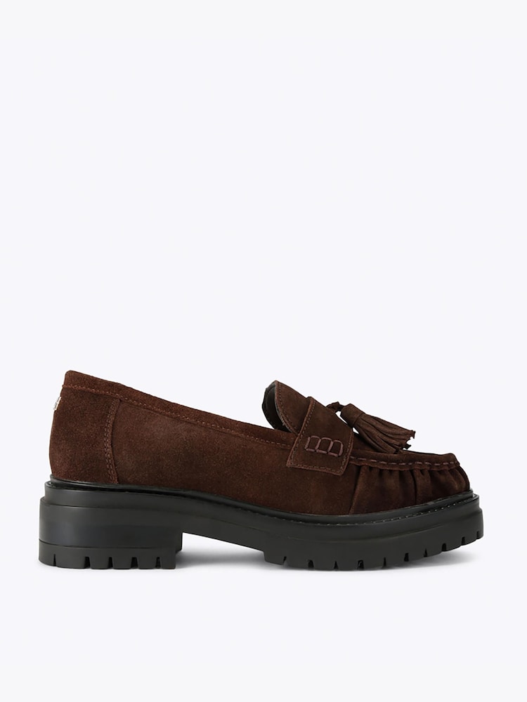 KG Kurt Geiger Tasha Suede Tassel Loafer Shoes - صورة 1 من 4 KG Kurt Geiger Tasha Suede Tassel Loafer Shoes - صورة 1 من 4