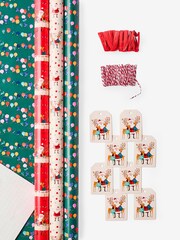 Party Santa Set of 3, 3m Christmas Wrapping Paper - Image 3 of 3