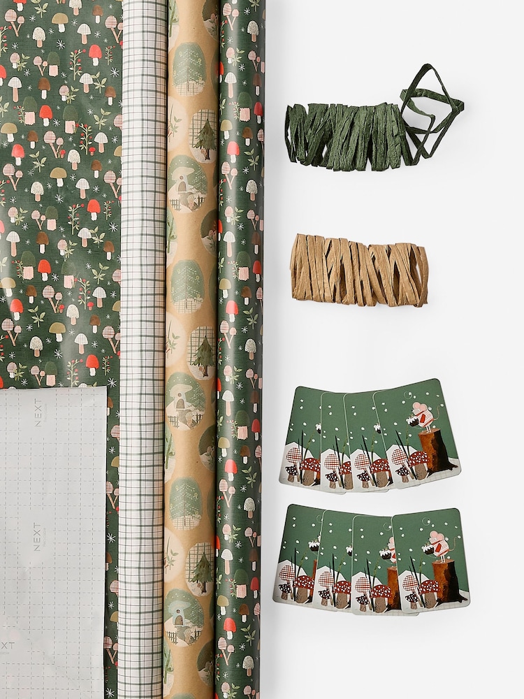 Forest Friends Set of 3, 3m Christmas Wrapping Paper - Image 3 of 3