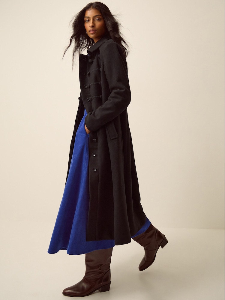 Monsoon Black Katie Military Coat - Image 5 of 5 Monsoon Black Katie Military Coat - Image 5 of 5
