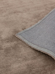 Asiatic Rugs Mink Brown Milo Soft Touch Lustre Rug - Image 4 of 5