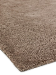Asiatic Rugs Mink Brown Milo Soft Touch Lustre Rug - Image 5 of 5