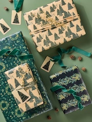Evergreen Trees Set of 3, 3m Christmas Wrapping Paper - Image 1 of 3
