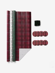 Green Berries Luxury Set of 3, 3m Christmas Wrapping Paper - Image 4 of 4