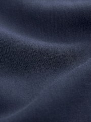 Navy Blue Textured Linen Blend Shirt - Image 7 of 7