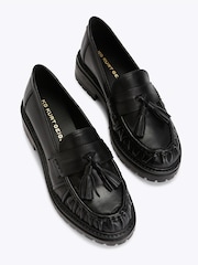 Svart - KG Kurt Geiger Tasha skinnsko med kvaster Loafers - Bilde 2 av 4
