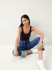 Blue Navy Thick Strap Vest - Image 2 of 6