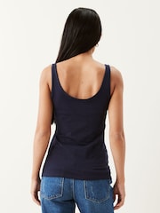 Blue Navy Thick Strap Vest - Image 3 of 6