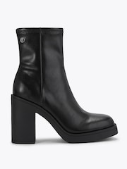 KG Kurt Geiger Black Twist Heeled Ankle Boots - Image 1 of 4