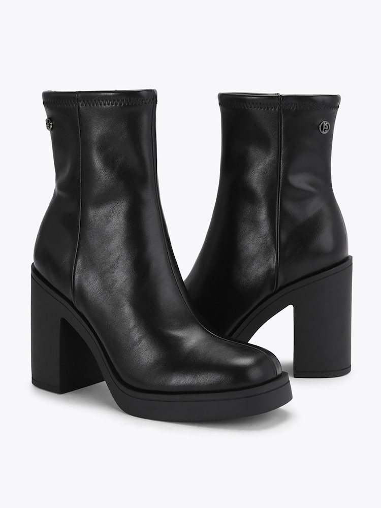 KG Kurt Geiger Black Twist Heeled Ankle Boots - Image 2 of 4 KG Kurt Geiger Black Twist Heeled Ankle Boots - Image 2 of 4