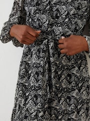 FatFace Black Charlotte Abstract Butterfly Dress - Image 5 of 7