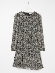 FatFace Black Charlotte Abstract Butterfly Dress - Image 7 of 7