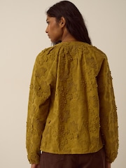 Monsoon Green Luci Floral Embroidered Shirt - Image 5 of 5