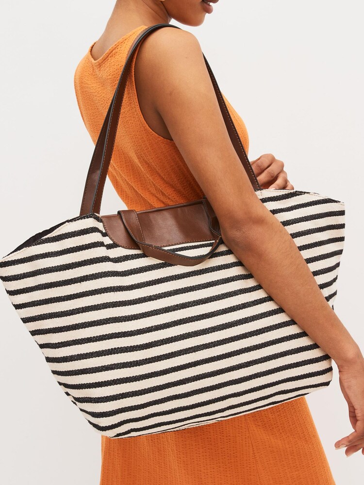 Natural Nautical Stripe Large Holdall Bag - Image 2 of 10
