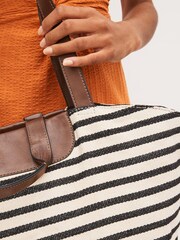 Natural Nautical Stripe Large Holdall Bag - Image 5 of 10