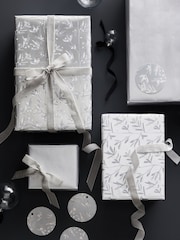 Silver Berries Luxury Set of 3, 3m Christmas Wrapping Paper - Image 1 of 3