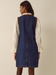 Monsoon Hanna Denim Mini Shift Dress - სურათი 4 4-დან