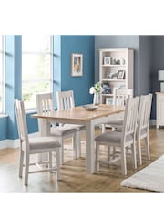 Julian Bowen Grey Richmond Dining Table And 6 Chairs Set - Image 1 of 7
